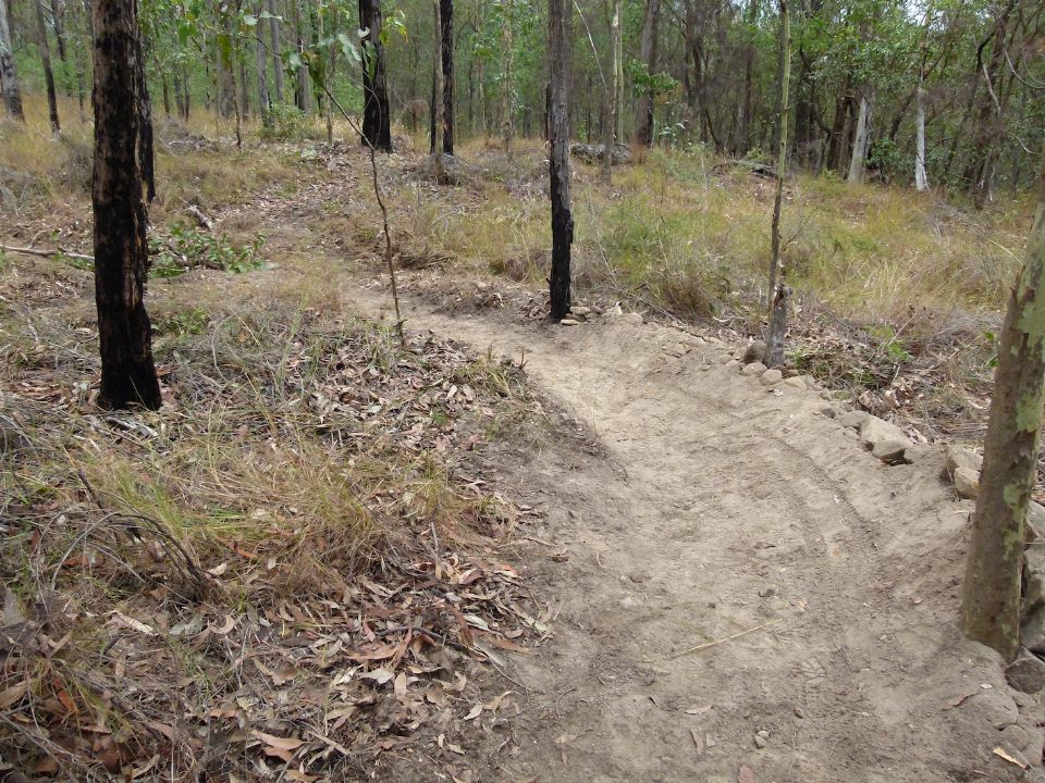 Looking toward the temporary diversion